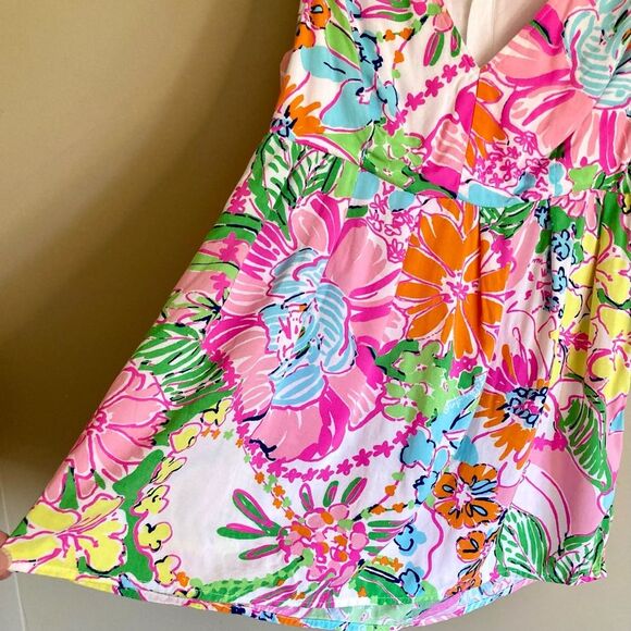 Lilly Pulitzer for Target Babydoll Tank Top in Nosey Posey Floral Pink Size S - Picture 5 of 10